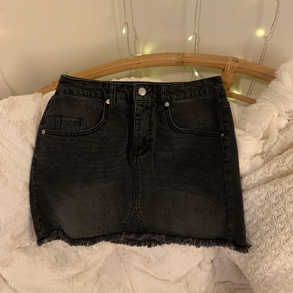 Black Denim skirt